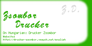 zsombor drucker business card